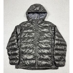 The North Face Jacket Mens Medium Black 600 Down Puffer Hooded Full Zip NF00CZ47